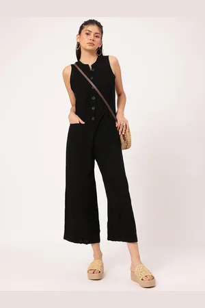 DressBerry Bold Babe Sunset Style Cozy Cotton Sleeveless Jumpsuit