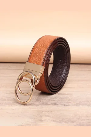 Invictus Men Textured Push Pin Closure Belt