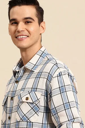 Mast & Harbour Men Opaque Checked Casual Shackets