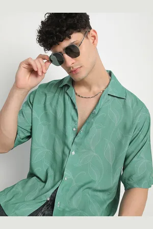 Mark Men Relaxed Cuban Collar Floral Printed Casual Shirt