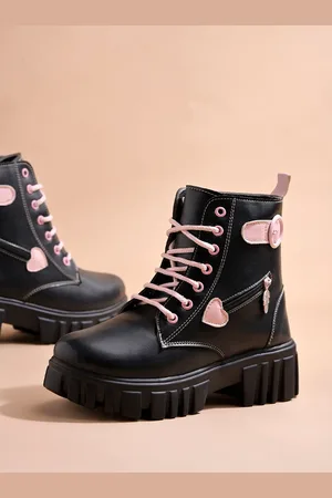 Shoetopia Girls Platform-Heeled Regular Boots