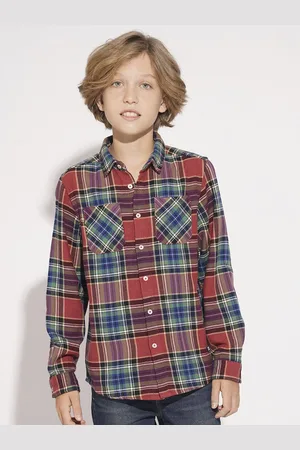 JACK & JONES Boys Opaque Checked Casual Shirt