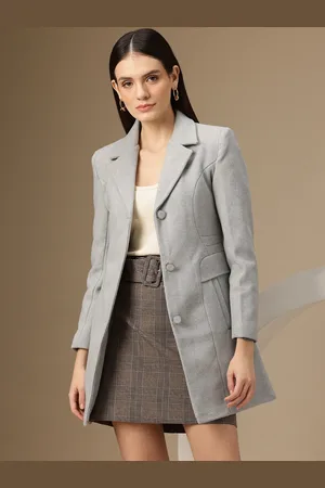 Chemistry Single-Breasted Woollen Tweed Longline Overcoat