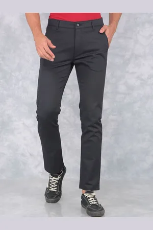 Crimsoune Club Men Printed Smart Slim Fit Chinos Trousers
