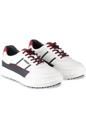 Red Chief Men Colourblocked Lace-Ups Leather Sneakers