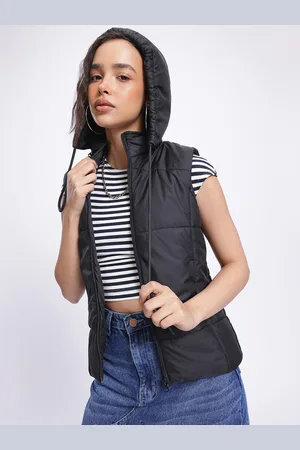 DressBerry Edgy Asymmetry Padded Gilet Jacket
