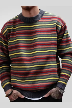 Mast & Harbour Men Striped Pullover