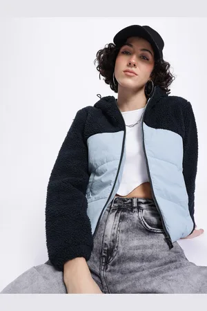 DressBerry Playful Padded Sherpa Colourblocked Jacket