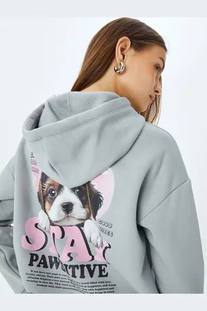 Koton Women Graphic Printed Long Sleeves Sweatshirt
