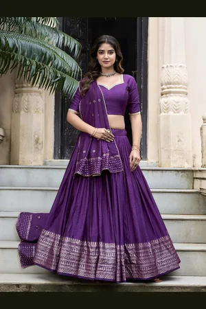 LOOKNBOOK ART Ready to Wear Lehenga & Unstitched Blouse With Dupatta