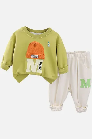 Little Surprise Box LLP Kids Printed T-shirt With Joggers