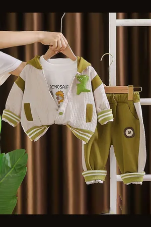 Little Surprise Box LLP Kids Printed Jacket & Top with Trousers