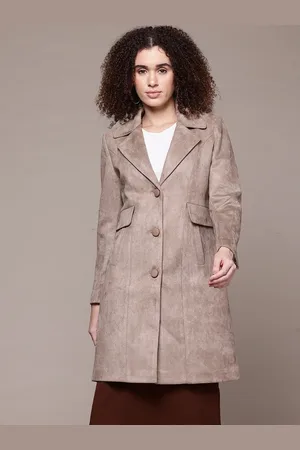Roadster The Lifestyle Co. Woollen Single Breasted Longline Over Coat