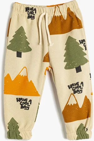 Koton Infant Boys Conversational Printed Mid-Rise Joggers