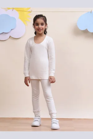 SPUNKIES Girls Striped Pure Cotton T Shirt & Joggers