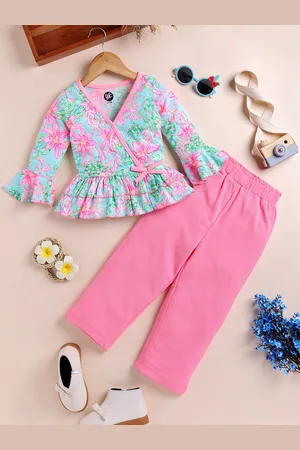 YK Girls Printed Top with Pyjamas