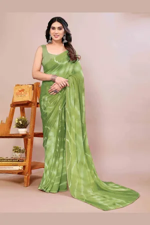 Kalini Tie and Dye Poly Chiffon Saree