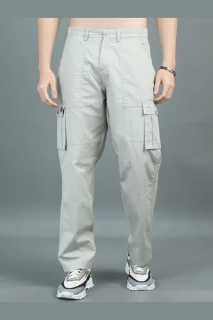 PAUL STREET Men Relaxed Loose Fit Cargos Trousers