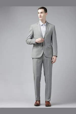 Park Avenue Notched Lapel Collar 2 Piece Formal Suit