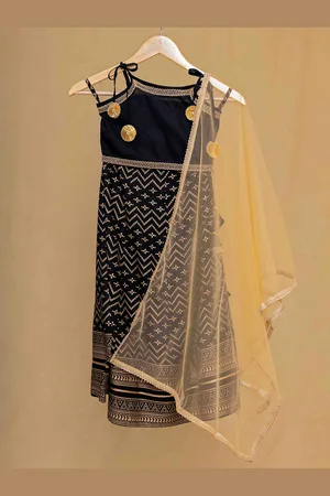 HERE&NOW Girls Ready to Wear Lehenga & Blouse With Dupatta