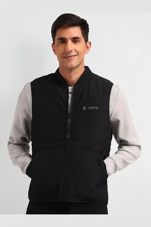Ralph Lauren Men Longline Quilted Jacket with Patchwork