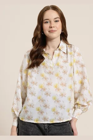 HERE&NOW Floral Print Shirt Style Top
