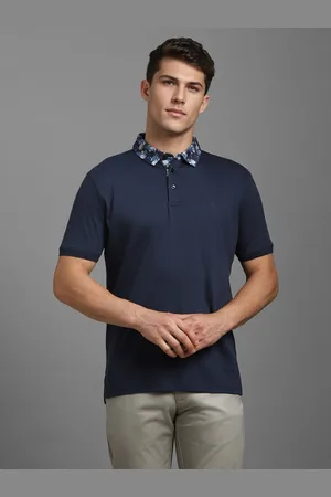 Louis Philippe Men Polo Collar T-shirt