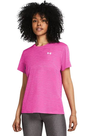 Under Armour Women Textured Training or Gym T-shirt