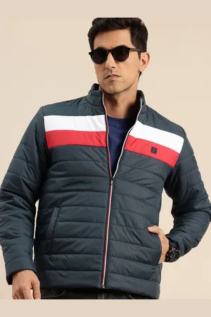Being Human Colourblocked Mock Collar Padded Jacket