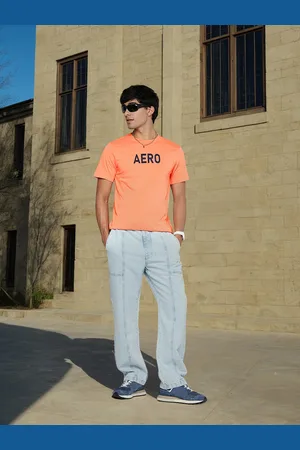 Aeropostale Men Brand Logo Printed Pure Cotton T-shirt