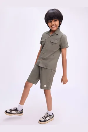 Bombay High HOUSE OF INARI Boys Pure Cotton Embroidered Co-ord Set