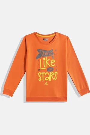 Eteenz Girls Typography Printed Sweatshirt