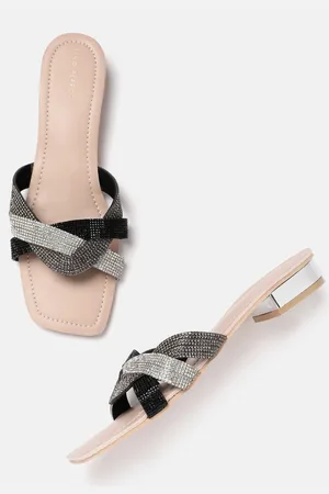 Lino Perros Women Embellished Party Open Toe Flats