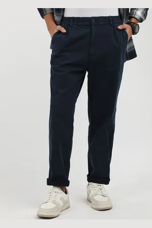 Tommy Hilfiger Men Solid Printed High Rise Trousers