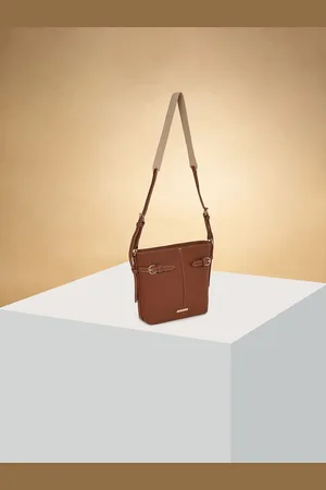 Pantaloons Colourblocked PU Oversized Structured Shoulder Bag