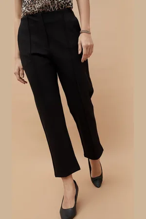 Lifestyle Women Regular Fit Mid-Rise Trousers