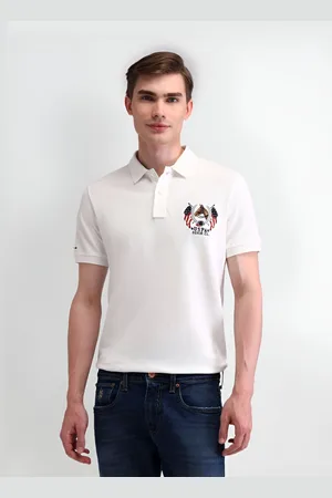 Ralph Lauren Men Solid Polo Collar Cotton Slim Fit T-shirt