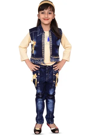 BAESD Girls Embellished Top with Trousers