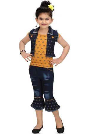 BAESD Girls Printed Top with Capris