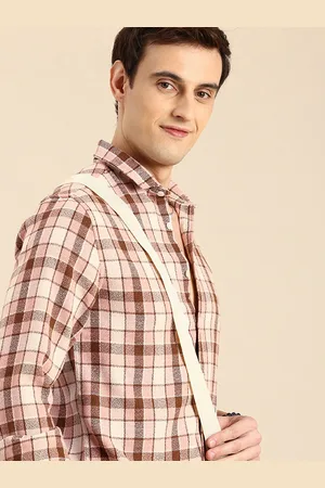 Mast & Harbour Checked Knitted Casual Shirt