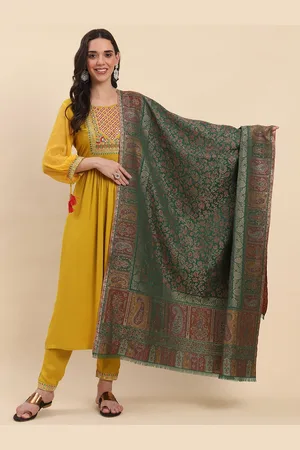 La Vastraa Women Paisley Woven Design Shawl