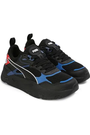 PUMA Kids Woven Design Lace-Ups Sneakers