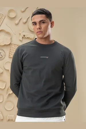 DaMENSCH Mens Ultra soft, extra durable Essential Grey Sweatshirts