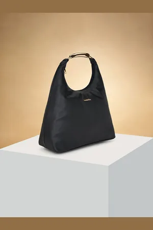 Pantaloons Colourblocked PU Structured Shoulder Bag with Tasselled