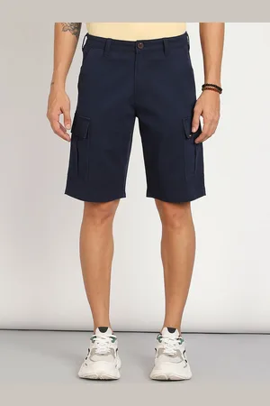 Lee Men Mid Rise Straight Fit Cotton Cargo Shorts
