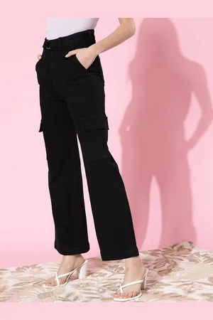 BAESD Women Wide Leg High Rise Stretchable Jeans