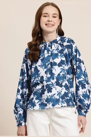HERE&NOW Floral Print Shirt Style Top