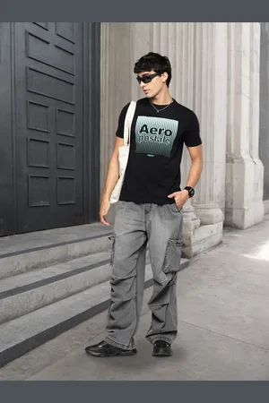 Aeropostale Men Brand Logo Printed Pure Cotton T-shirt