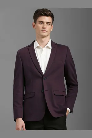 Louis Philippe Slim-Fit Single-Breasted Notched Lapel Casual Blazer