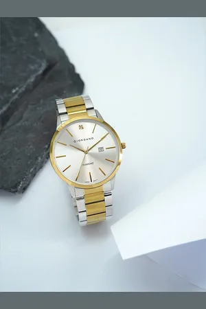 Giordano Men Stainless Steel Bracelet Style Straps Analogue Watch GZ-50101-44